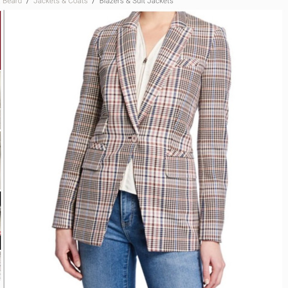 Veronica Beard  Dickey Single Breasted Plaid Blazer Jacket 2 - Picture 1 of 10